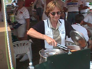 Sharon Cooks Hot Dogs